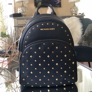 Autentic Michael Kors MK Abbey  Navy/Gold Backpack